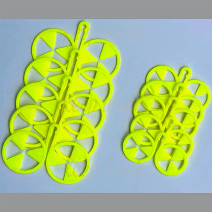 Keep Wash - Circle Sock Clips For Washing Machine, Dryer, And Drawer - Color: Yellow